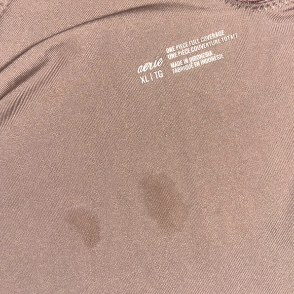 Aerie Ribbed Shine Asymmetrical One Piece Swimsuit XL - Picture 7 of 7